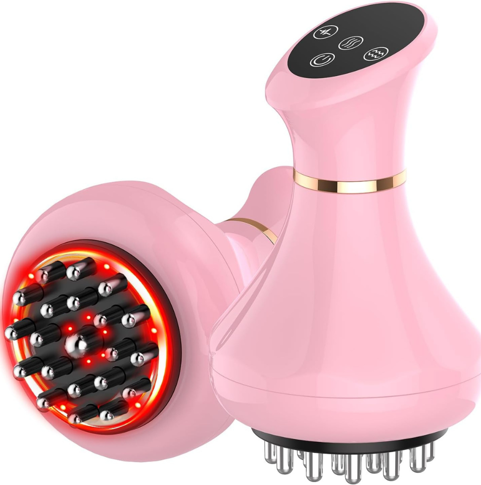 AIHEU Electric Lymphatic Drainage Massager Anti Cellulite Body Sculpting Tool Pink