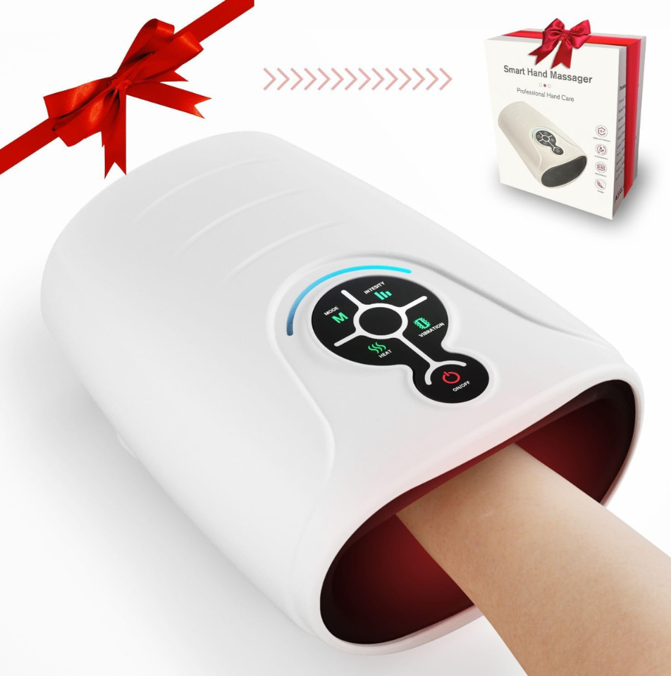 AERLANG Hand Massager Heat Compression Cordless Arthritis Carpal Tunnel Relief
